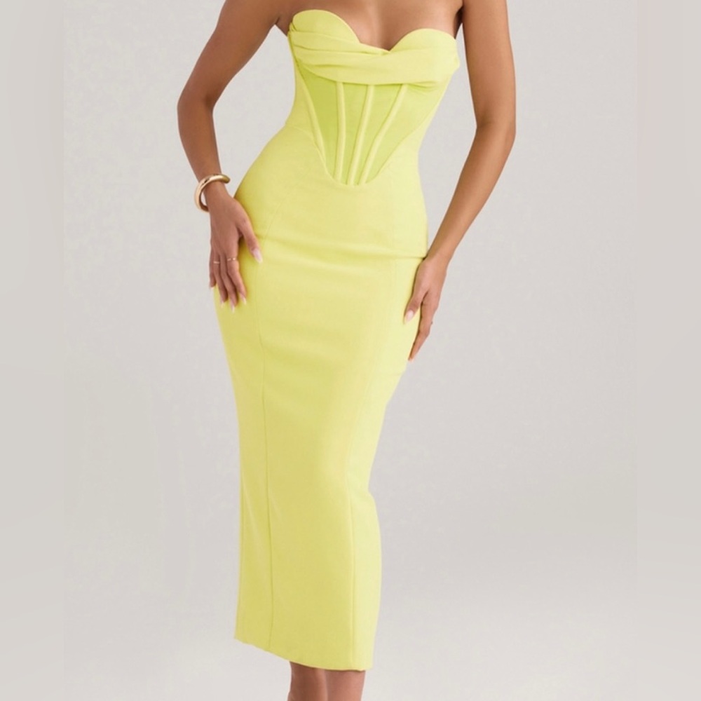House of CB Lucila Lime Dress